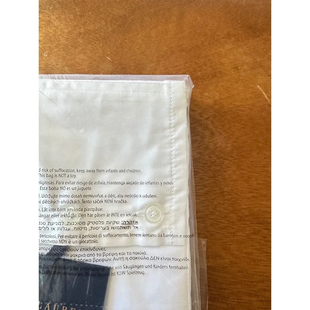 Ralph Lauren‎ Organic Cotton Sateen Border Euro Pillow Sham Parchment